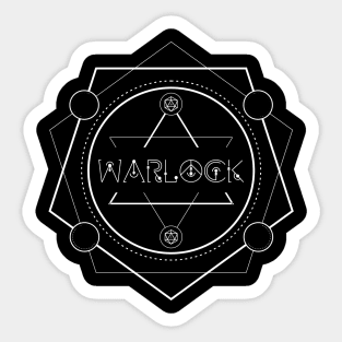 Warlock Character Class TRPG Tabletop RPG Gaming Addict Sticker